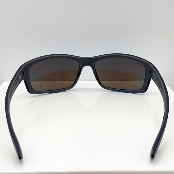 Maui Jim Kanaio Coast Matte Trans Blue Black Polarized Blue Sunglasses B766-08C - Picture 6 of 10
